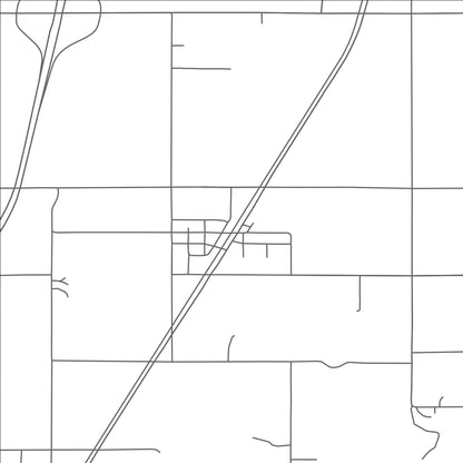 ROAD MAP OF PIERSON, MICHIGAN BY MAPBAKES