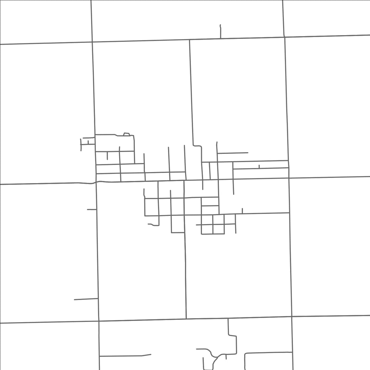 ROAD MAP OF PIGEON, MICHIGAN BY MAPBAKES