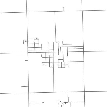 ROAD MAP OF PIGEON, MICHIGAN BY MAPBAKES