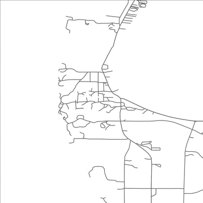 ROAD MAP OF PILGRIM, MICHIGAN BY MAPBAKES
