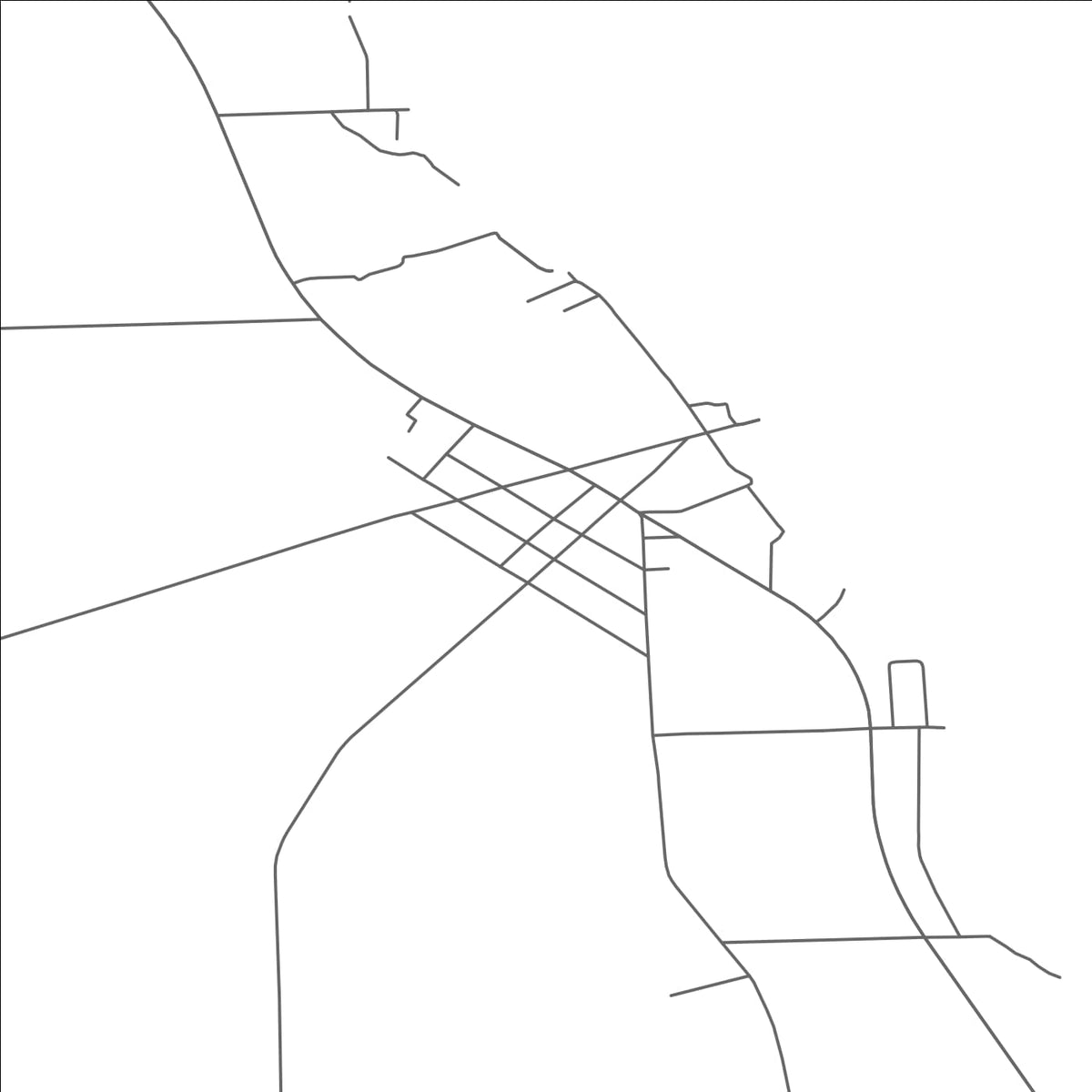 ROAD MAP OF PORT HOPE, MICHIGAN BY MAPBAKES