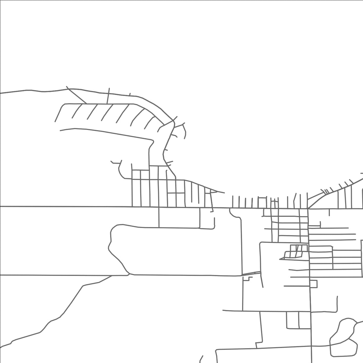 ROAD MAP OF PRUDENVILLE, MICHIGAN BY MAPBAKES