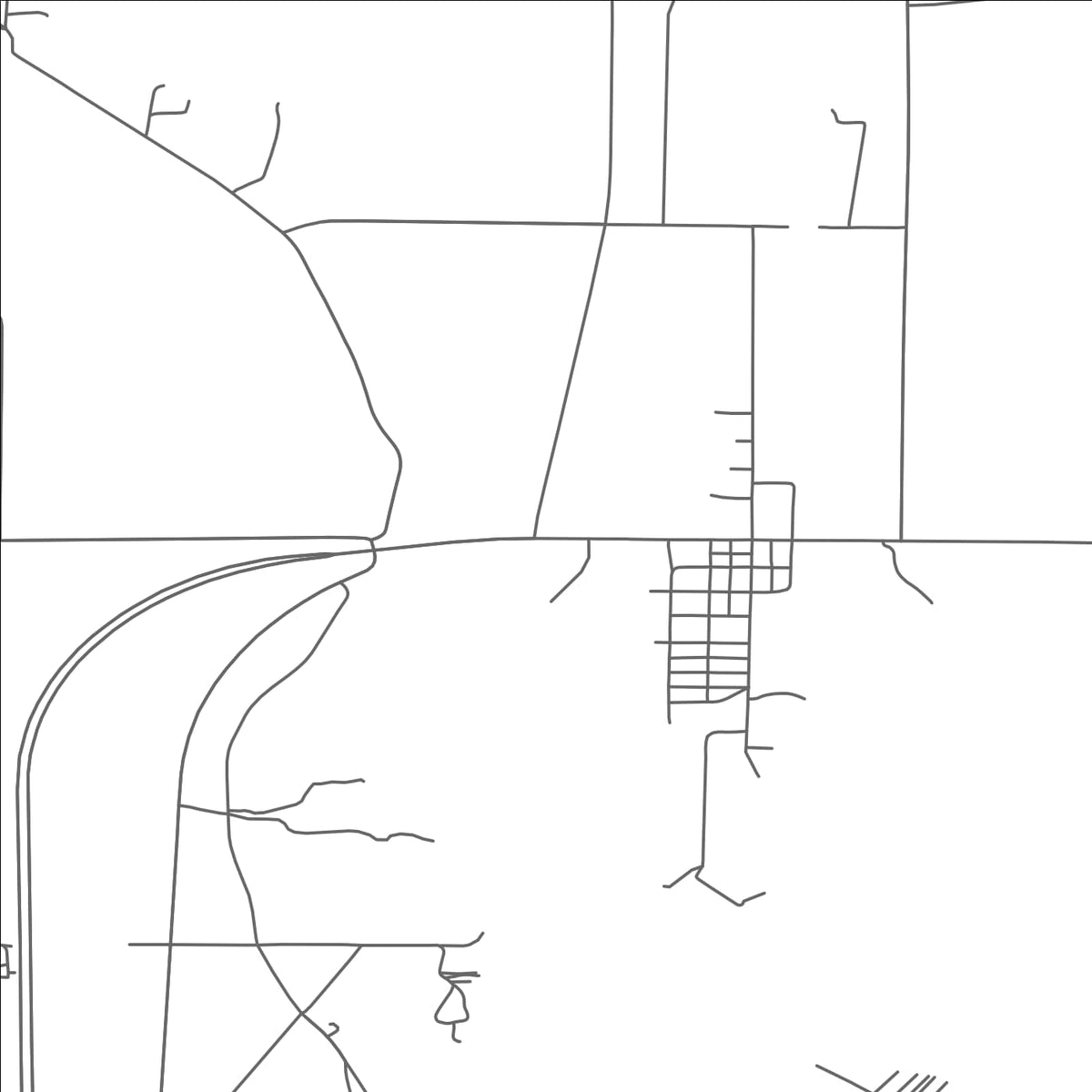 ROAD MAP OF RAPID RIVER, MICHIGAN BY MAPBAKES