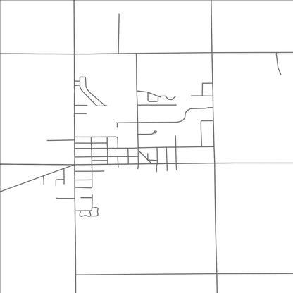 ROAD MAP OF REESE, MICHIGAN BY MAPBAKES