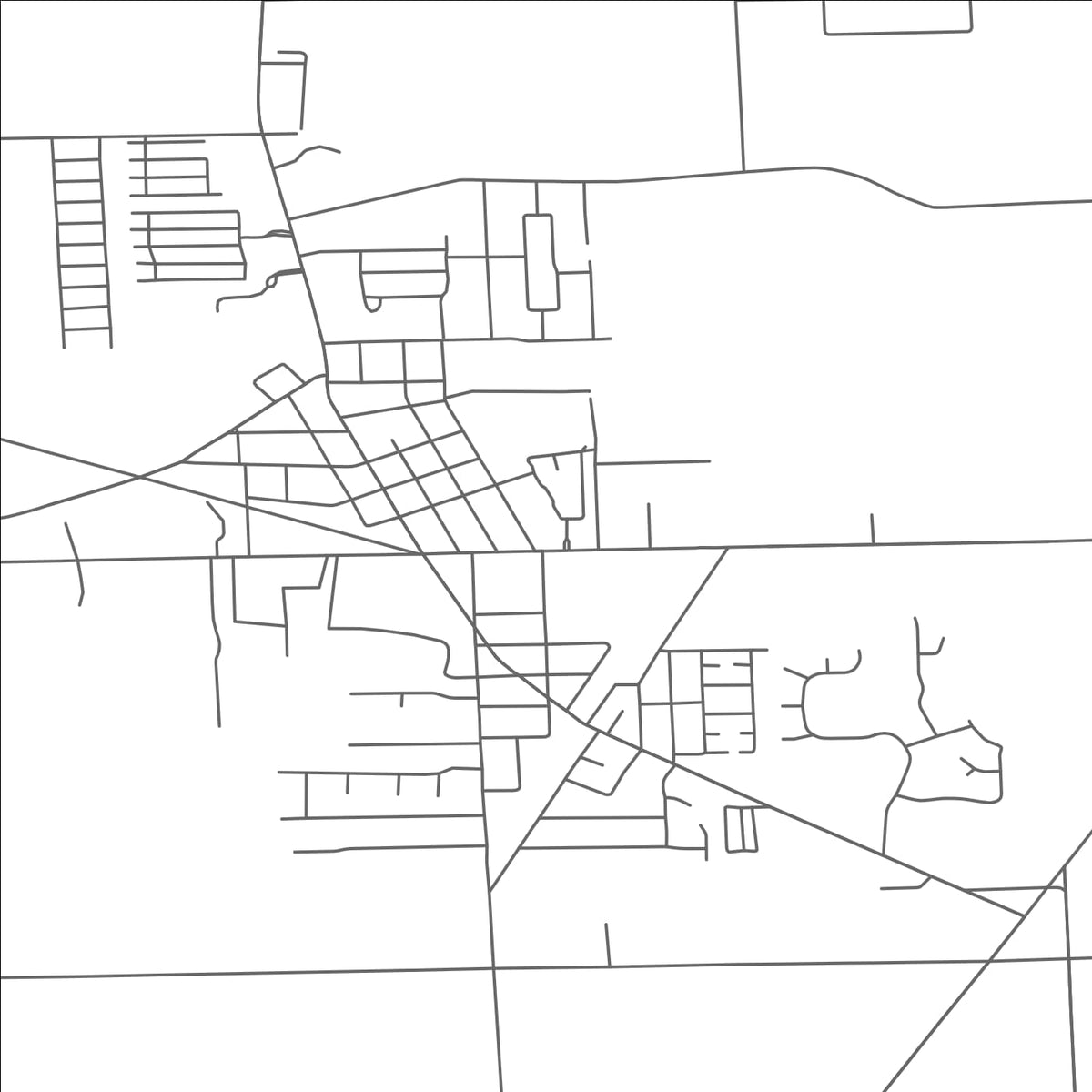 ROAD MAP OF RICHMOND, MICHIGAN BY MAPBAKES