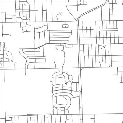 ROAD MAP OF RIVERVIEW, MICHIGAN BY MAPBAKES