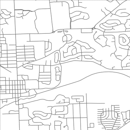 ROAD MAP OF ROCHESTER, MICHIGAN BY MAPBAKES
