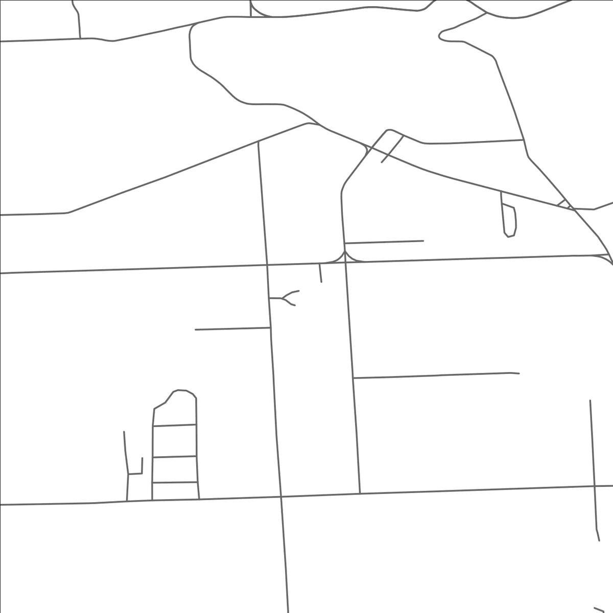 ROAD MAP OF RUBY, MICHIGAN BY MAPBAKES