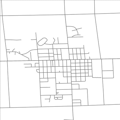 ROAD MAP OF SANDUSKY, MICHIGAN BY MAPBAKES