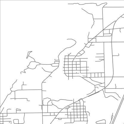 ROAD MAP OF SAUGATUCK, MICHIGAN BY MAPBAKES