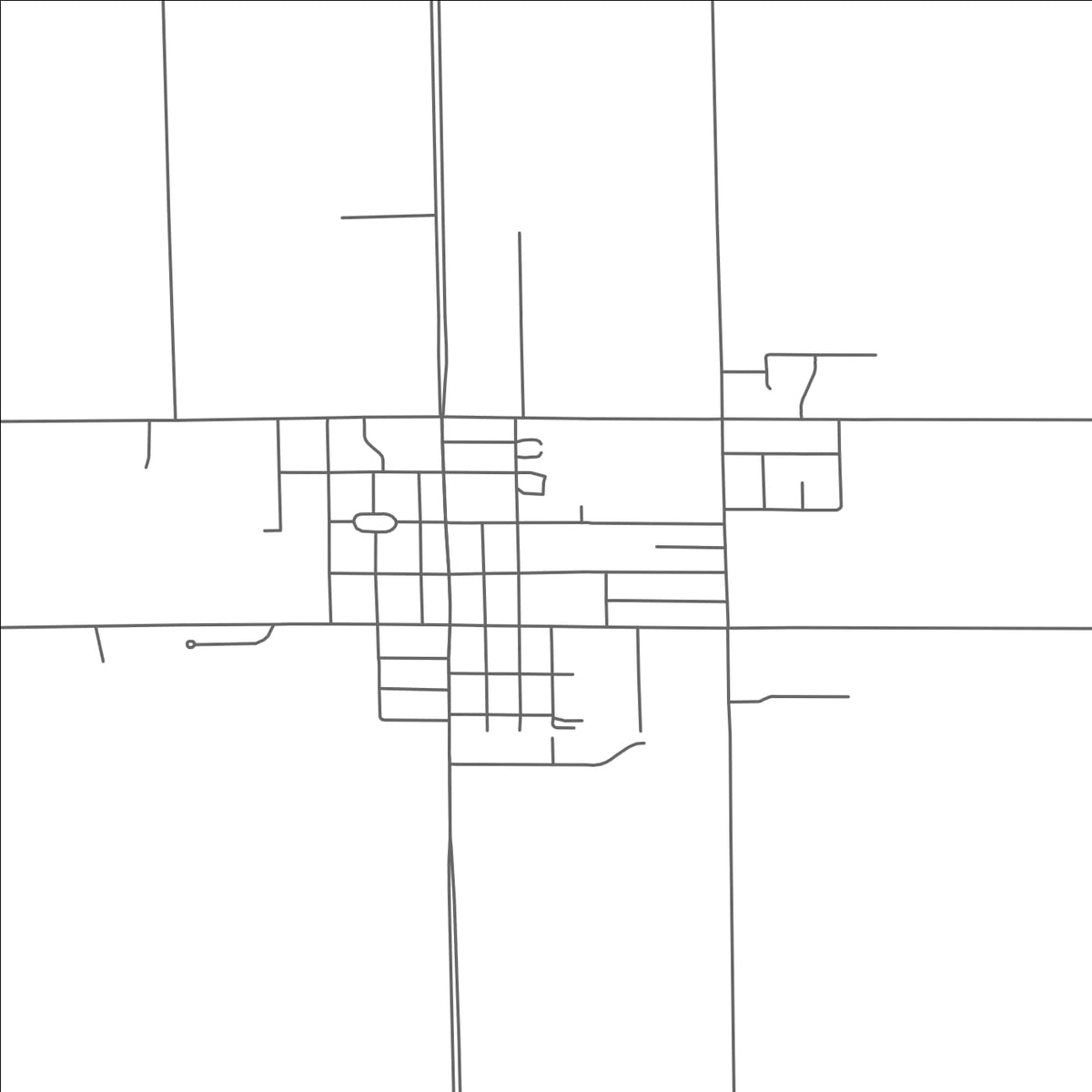ROAD MAP OF SCHOOLCRAFT, MICHIGAN BY MAPBAKES
