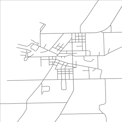 ROAD MAP OF SEBEWAING, MICHIGAN BY MAPBAKES