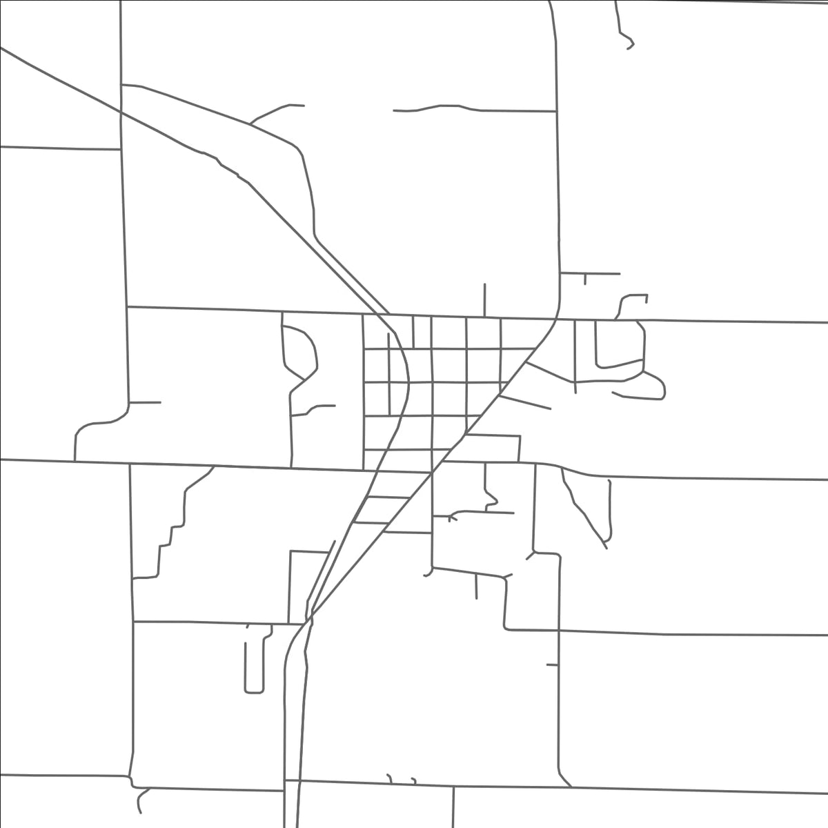 ROAD MAP OF SHELBY, MICHIGAN BY MAPBAKES