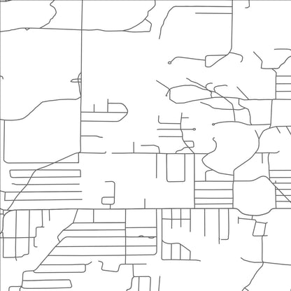 ROAD MAP OF SKIDWAY LAKE, MICHIGAN BY MAPBAKES