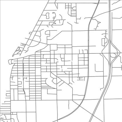 ROAD MAP OF SOUTH HAVEN, MICHIGAN BY MAPBAKES