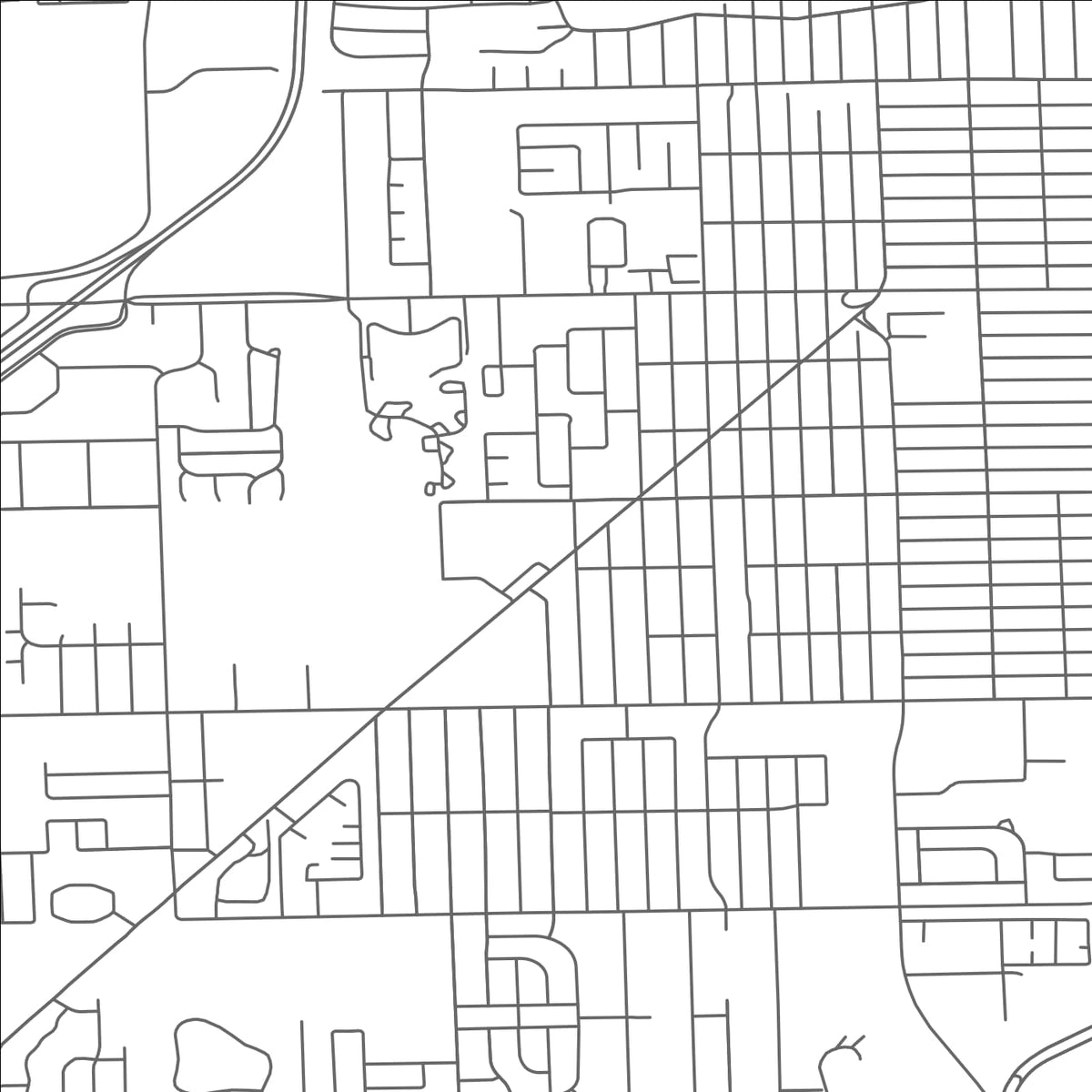 ROAD MAP OF SOUTHGATE, MICHIGAN BY MAPBAKES