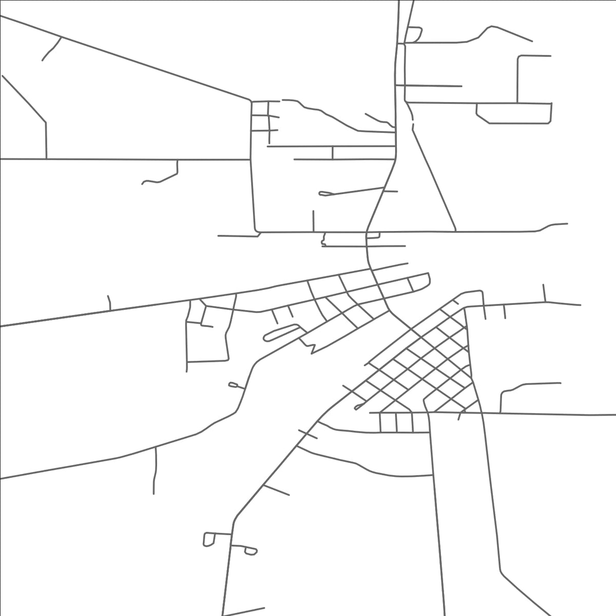 ROAD MAP OF ST. CHARLES, MICHIGAN BY MAPBAKES