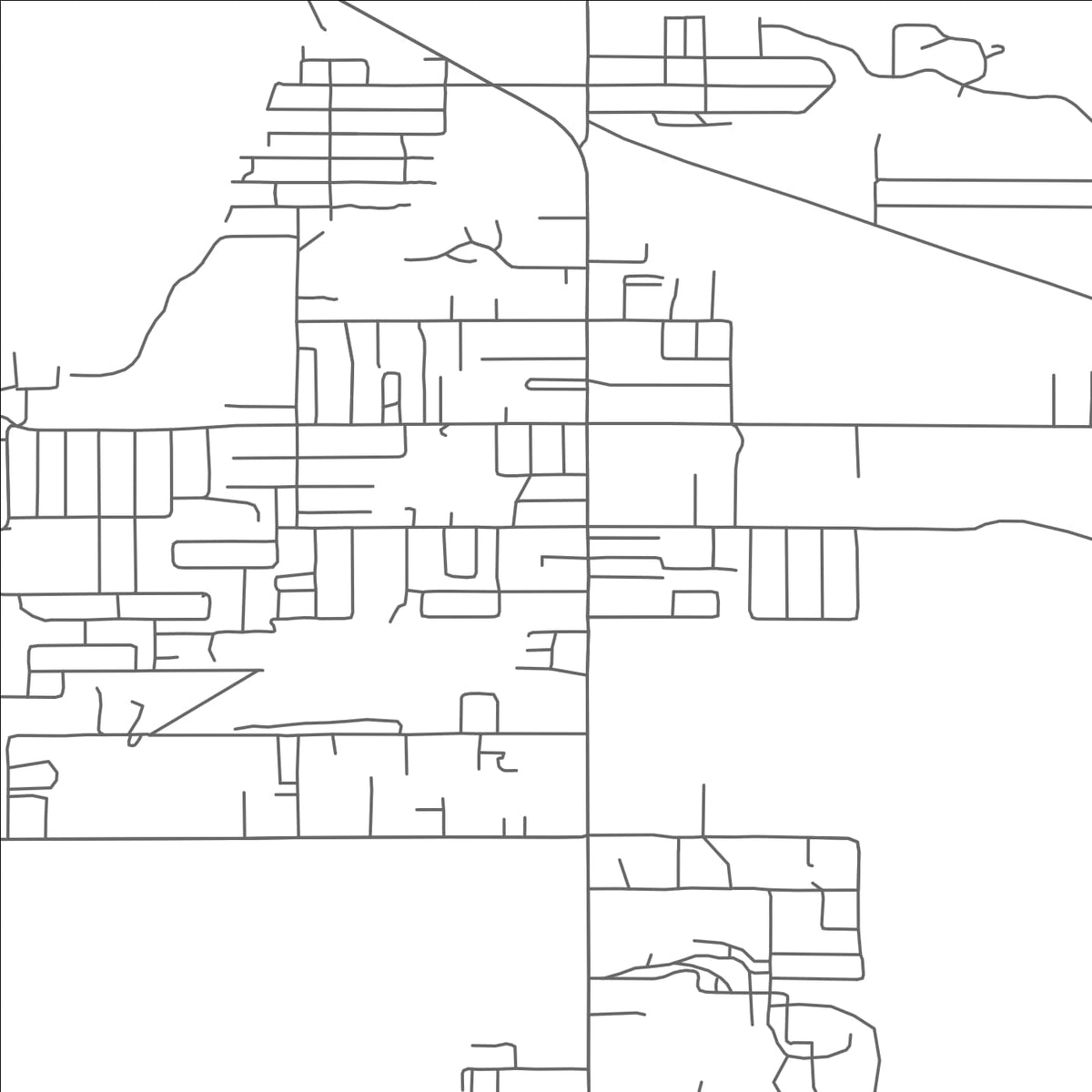 ROAD MAP OF ST. HELEN, MICHIGAN BY MAPBAKES