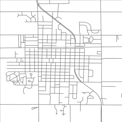 ROAD MAP OF ST. JOHNS, MICHIGAN BY MAPBAKES