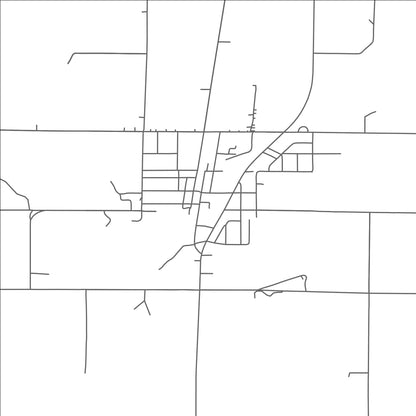 ROAD MAP OF STEPHENSON, MICHIGAN BY MAPBAKES