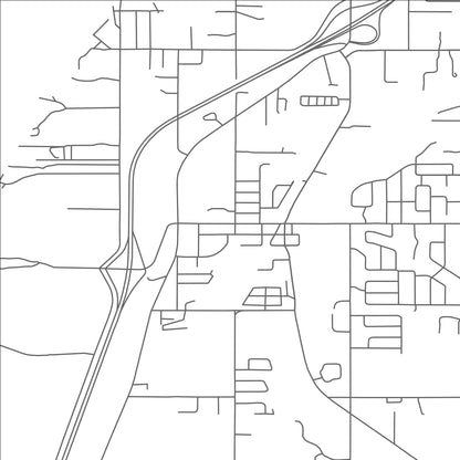 ROAD MAP OF STEVENSVILLE, MICHIGAN BY MAPBAKES
