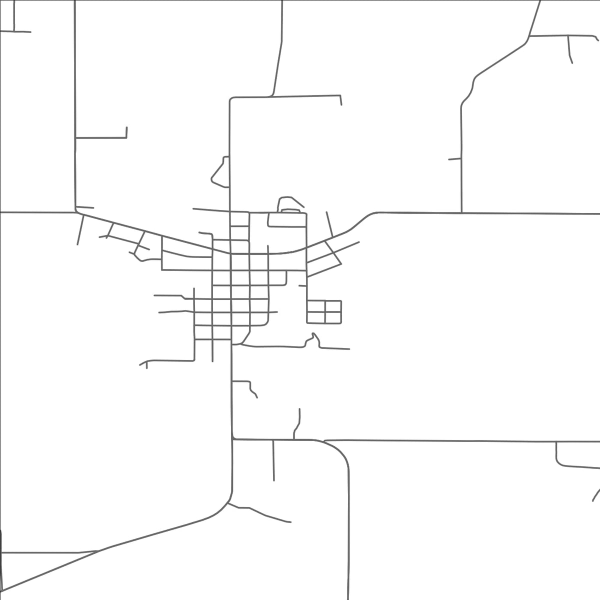 ROAD MAP OF STOCKBRIDGE, MICHIGAN BY MAPBAKES