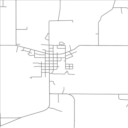 ROAD MAP OF STOCKBRIDGE, MICHIGAN BY MAPBAKES