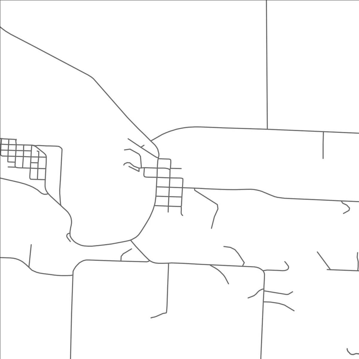 ROAD MAP OF STRONACH, MICHIGAN BY MAPBAKES