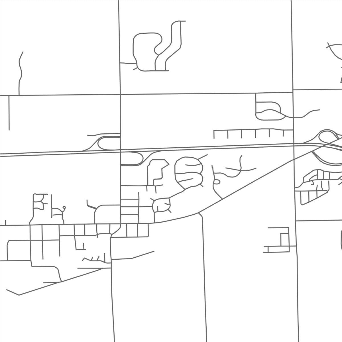 ROAD MAP OF SWARTZ CREEK, MICHIGAN BY MAPBAKES