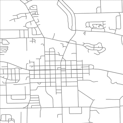 ROAD MAP OF TECUMSEH, MICHIGAN BY MAPBAKES