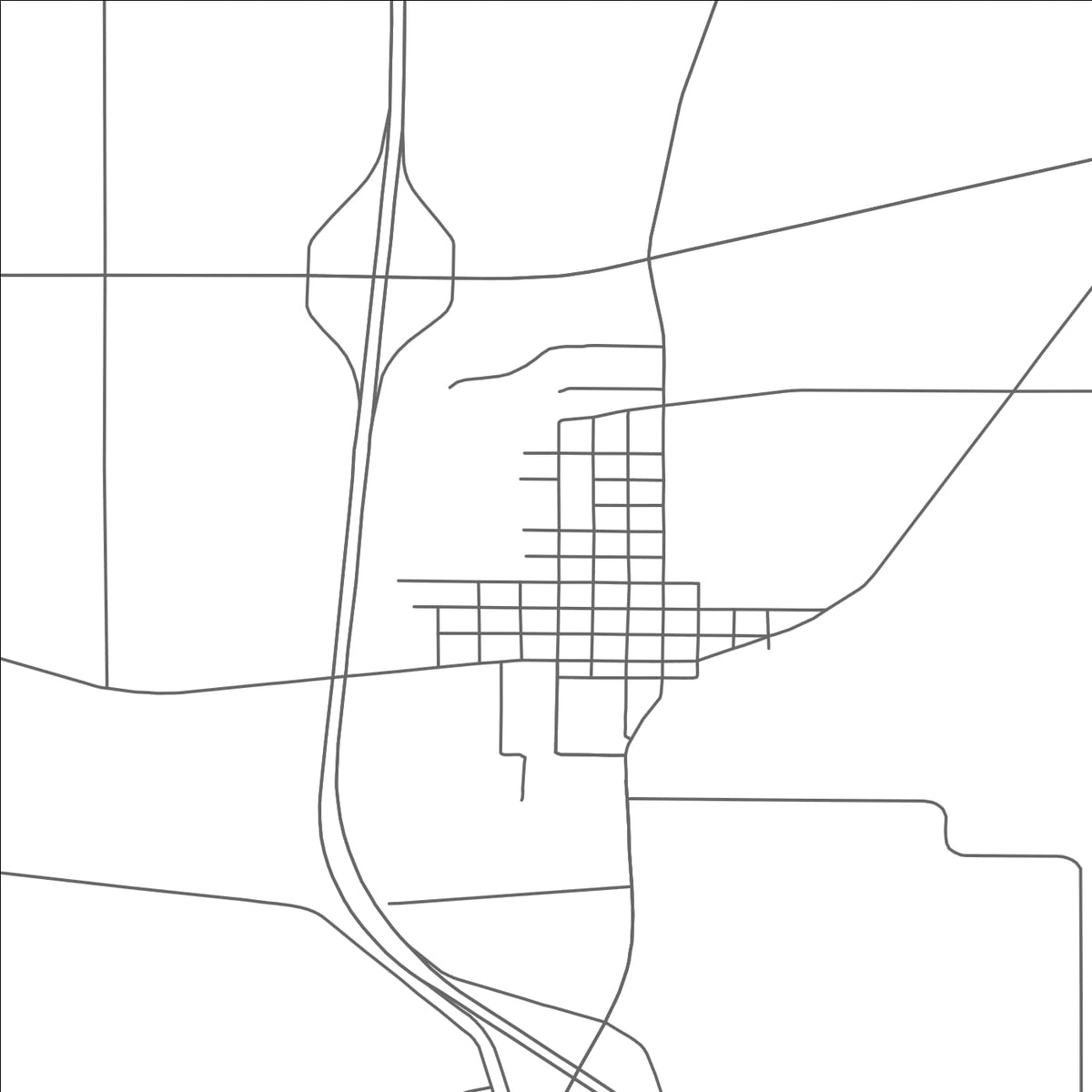 ROAD MAP OF TEKONSHA, MICHIGAN BY MAPBAKES