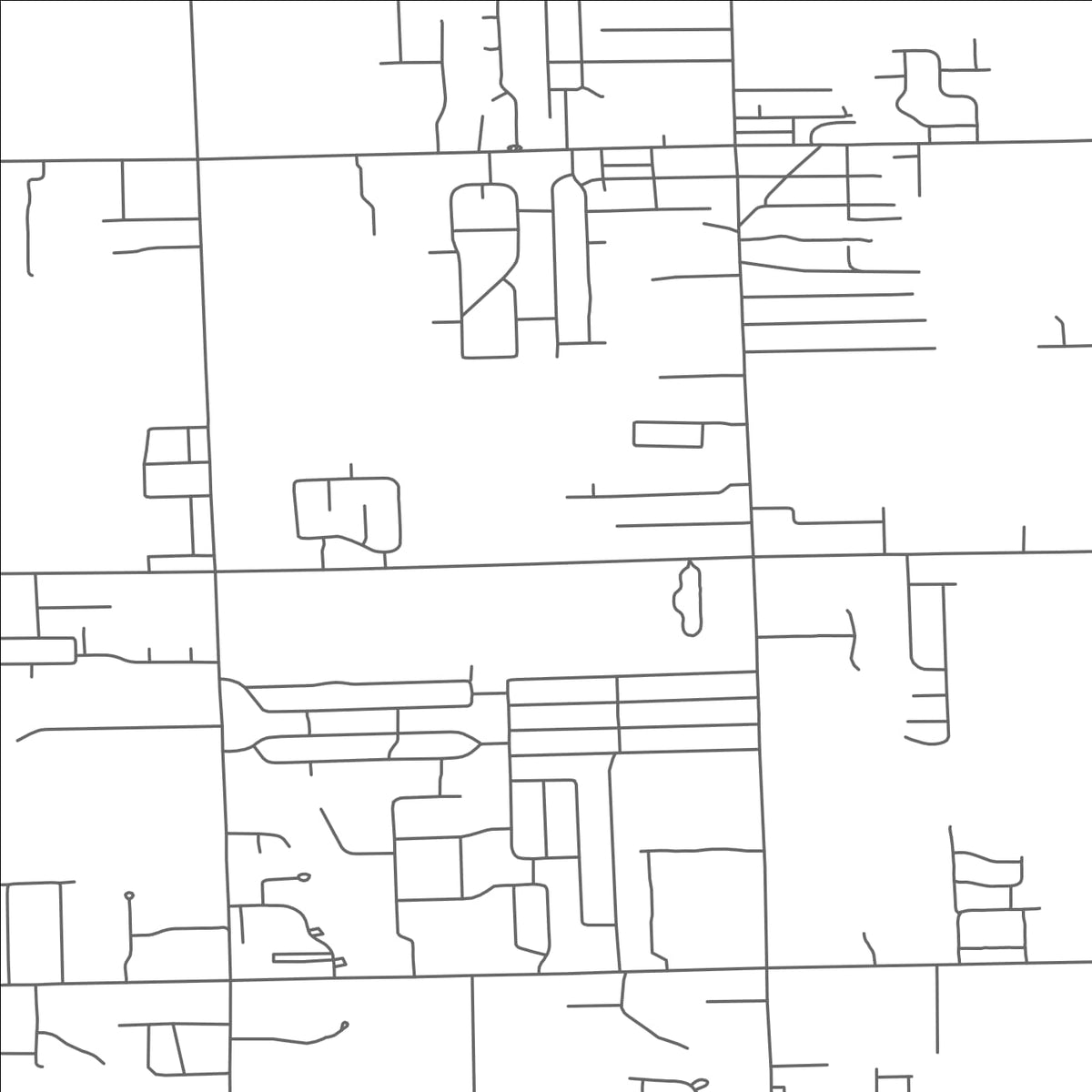 ROAD MAP OF TEMPERANCE, MICHIGAN BY MAPBAKES