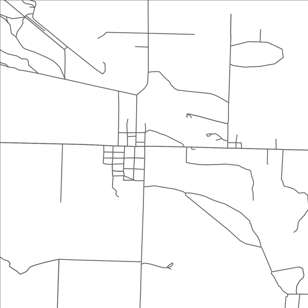 ROAD MAP OF TOWER, MICHIGAN BY MAPBAKES