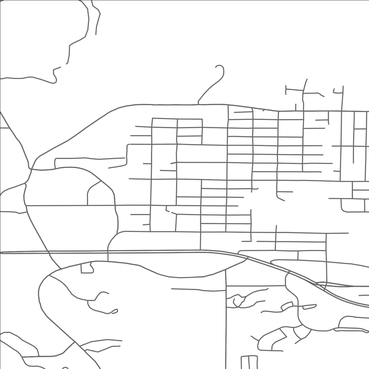 ROAD MAP OF TROWBRIDGE PARK, MICHIGAN BY MAPBAKES
