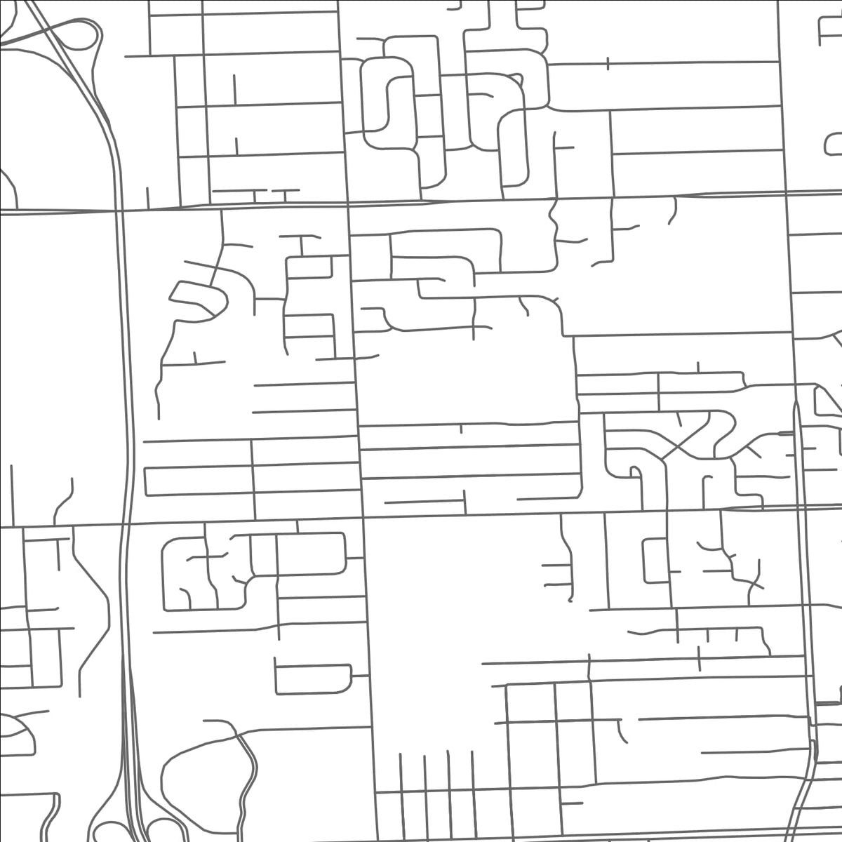ROAD MAP OF TROY, MICHIGAN BY MAPBAKES
