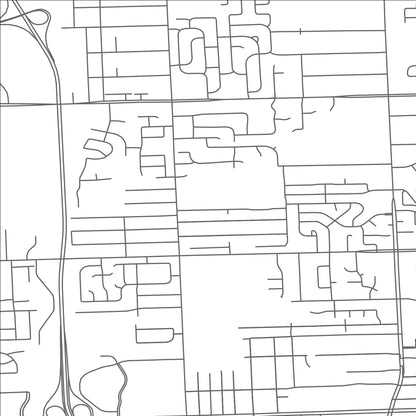 ROAD MAP OF TROY, MICHIGAN BY MAPBAKES