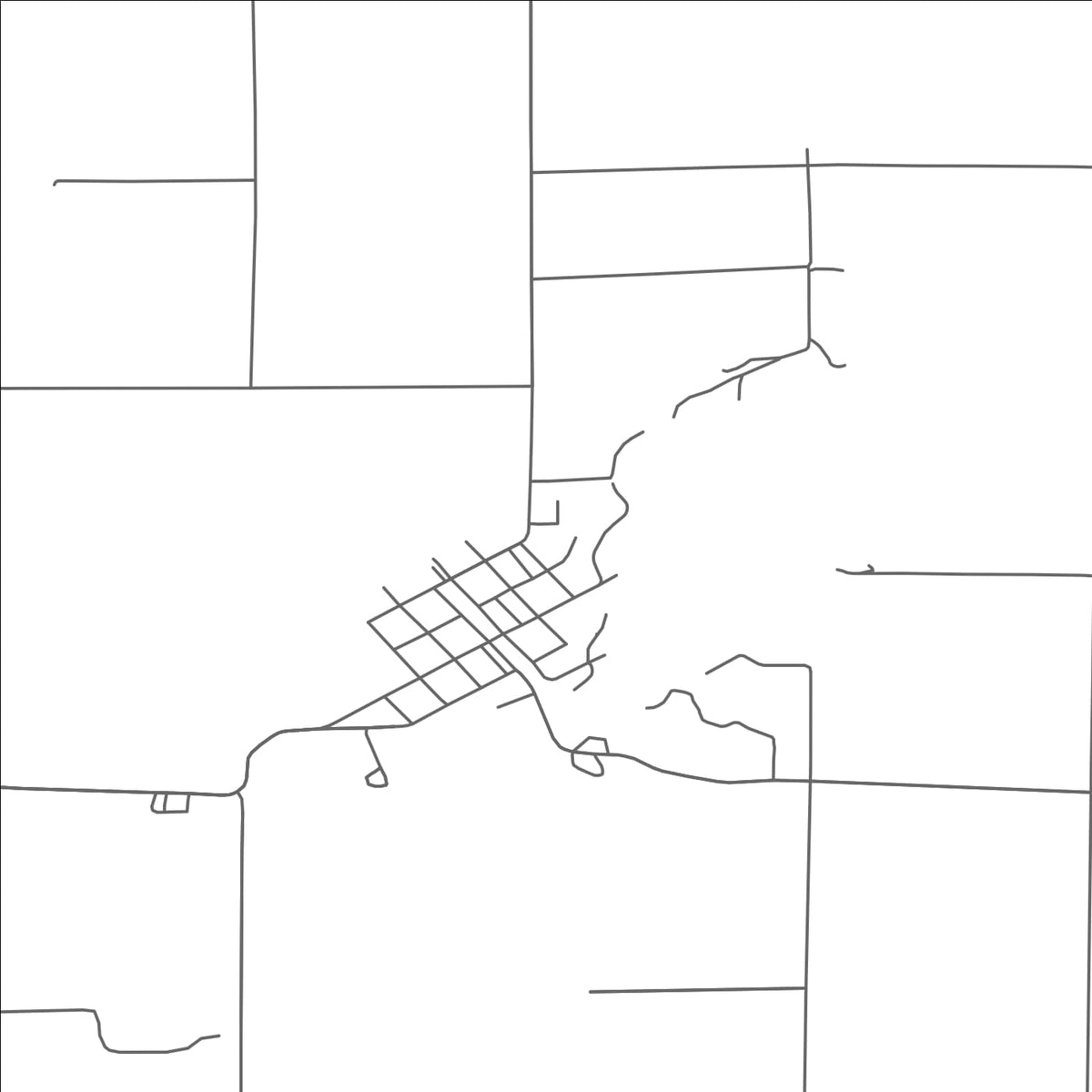 ROAD MAP OF TRUFANT, MICHIGAN BY MAPBAKES