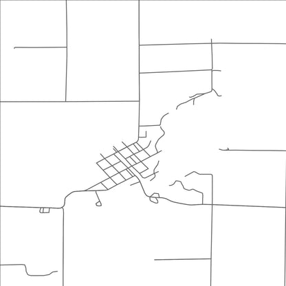 ROAD MAP OF TRUFANT, MICHIGAN BY MAPBAKES