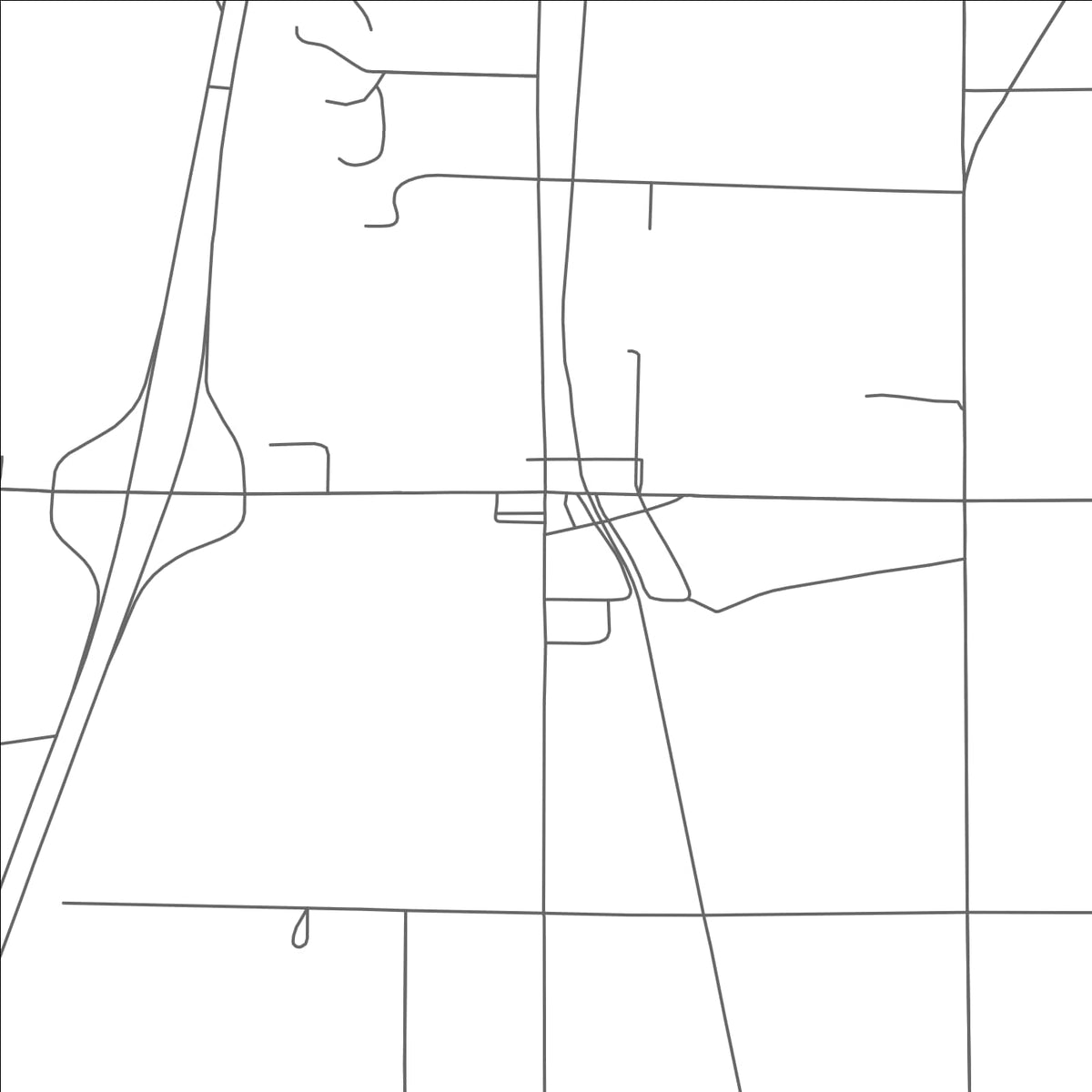ROAD MAP OF TUSTIN, MICHIGAN BY MAPBAKES