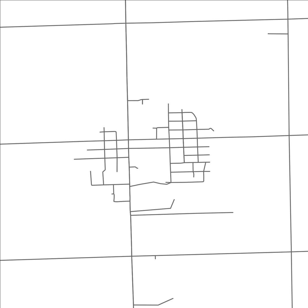 ROAD MAP OF UBLY, MICHIGAN BY MAPBAKES