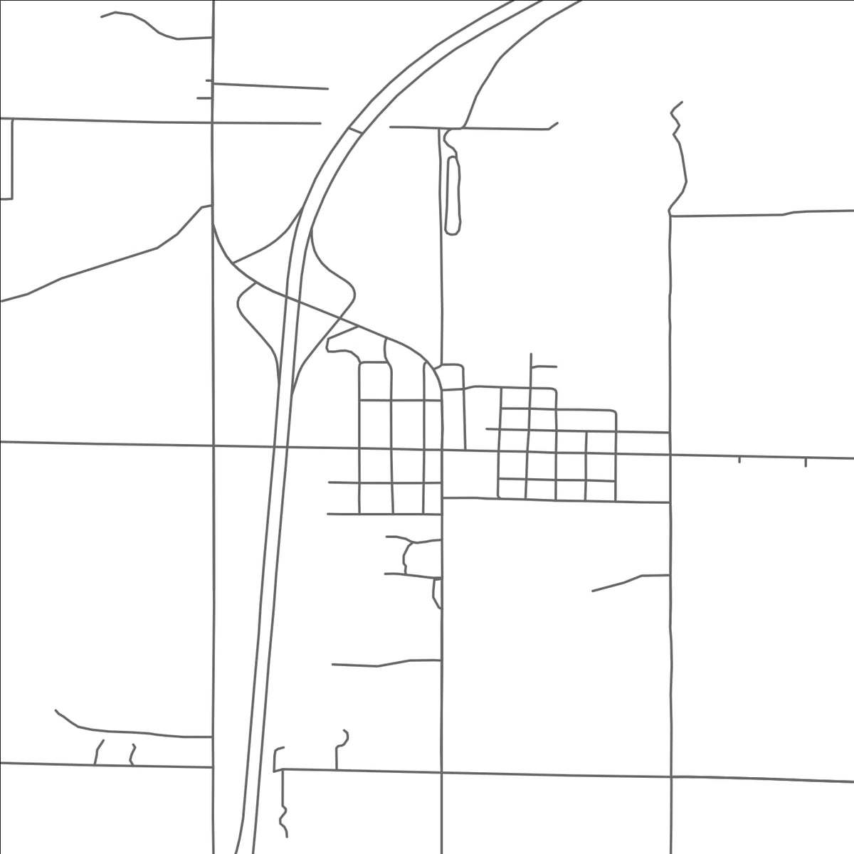 ROAD MAP OF VANDERBILT, MICHIGAN BY MAPBAKES