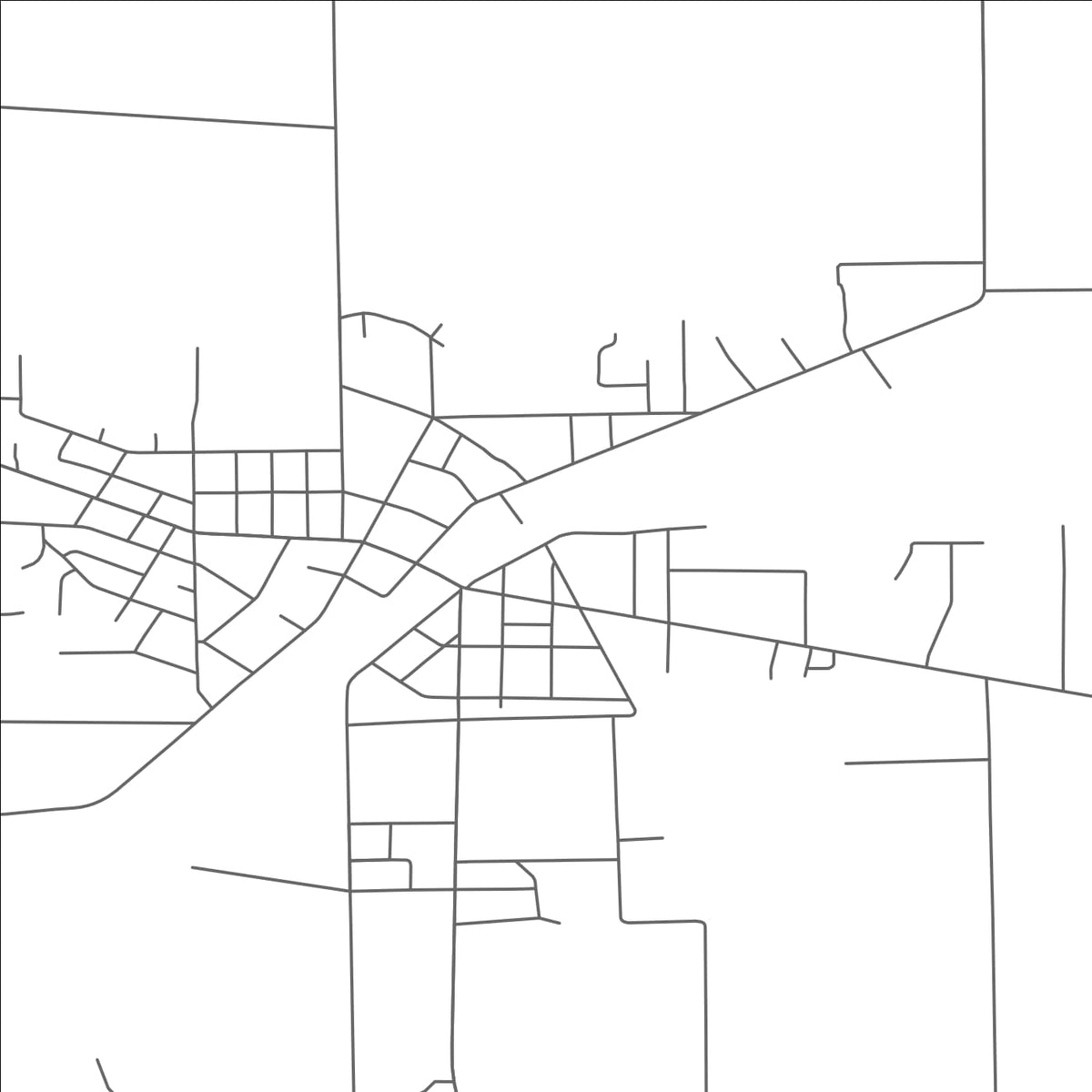 ROAD MAP OF VASSAR, MICHIGAN BY MAPBAKES