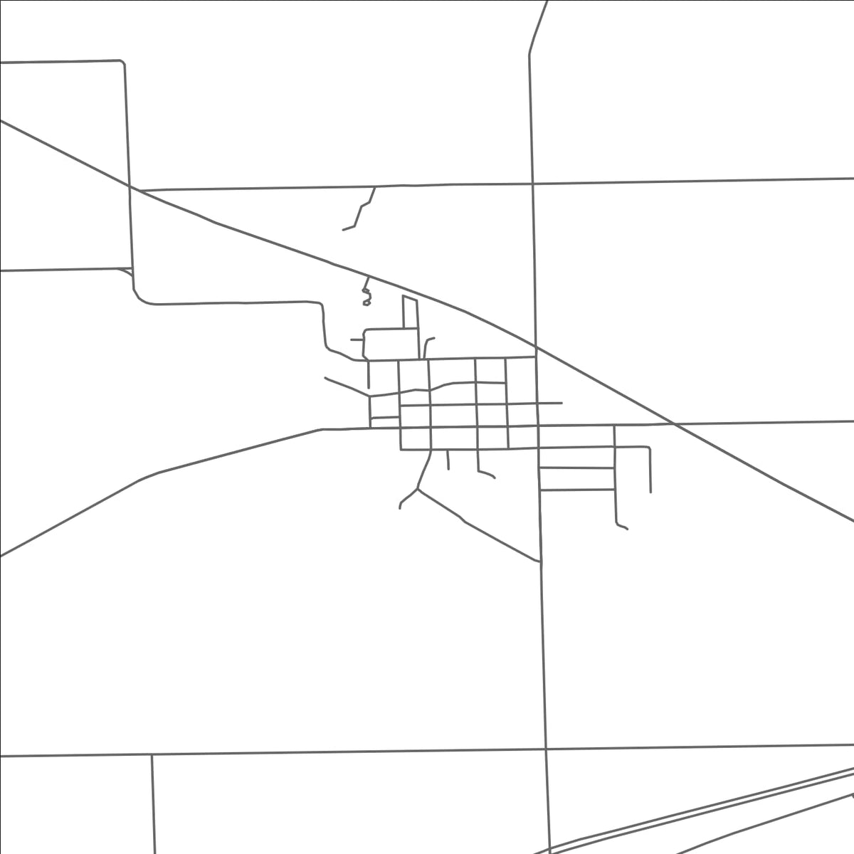 ROAD MAP OF VERNON, MICHIGAN BY MAPBAKES