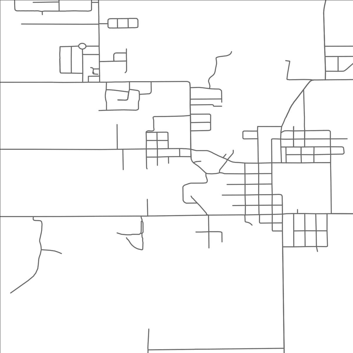ROAD MAP OF VICKSBURG, MICHIGAN BY MAPBAKES