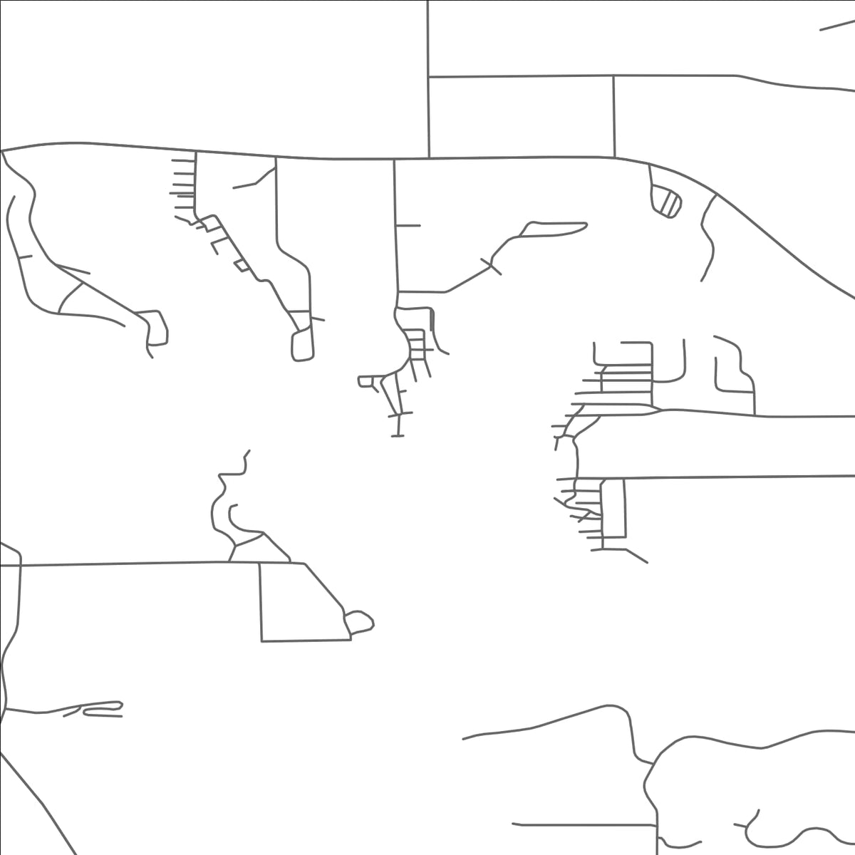 ROAD MAP OF VINEYARD LAKE, MICHIGAN BY MAPBAKES