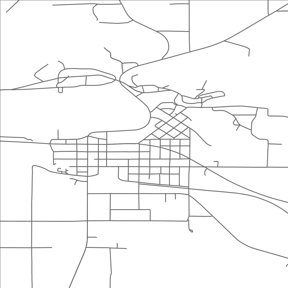ROAD MAP OF WAKEFIELD, MICHIGAN BY MAPBAKES