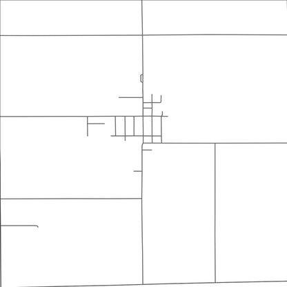 ROAD MAP OF WALDRON, MICHIGAN BY MAPBAKES