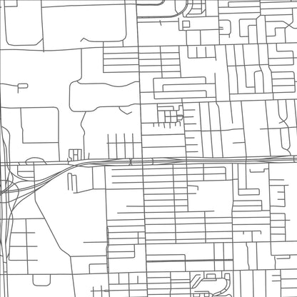 ROAD MAP OF WARREN, MICHIGAN BY MAPBAKES