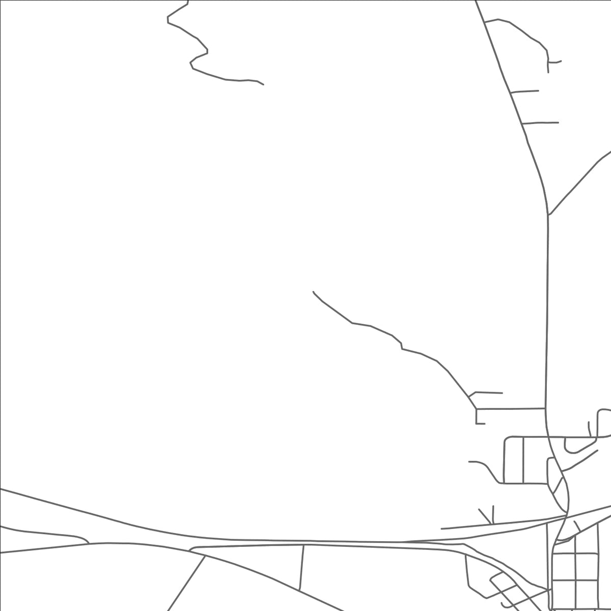 ROAD MAP OF WATERSMEET, MICHIGAN BY MAPBAKES
