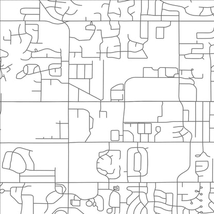 ROAD MAP OF WAVERLY, MICHIGAN BY MAPBAKES